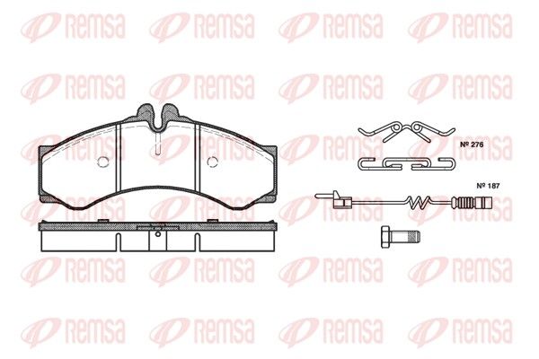 REMSA 0614.02 Brake Pad Set, disc brake
