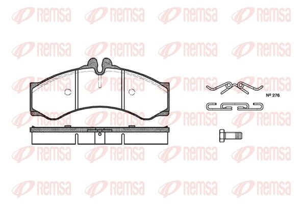 REMSA 0614.00 Brake Pad Set, disc brake