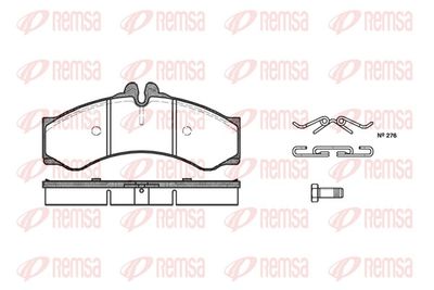 Brake Pad Set, disc brake REMSA 0614.00