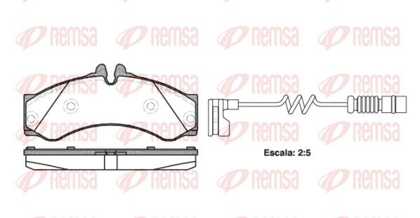 REMSA 0614.12 Brake Pad Set, disc brake