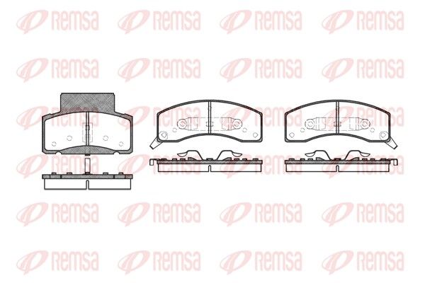 REMSA 0616.02 Brake Pad Set, disc brake
