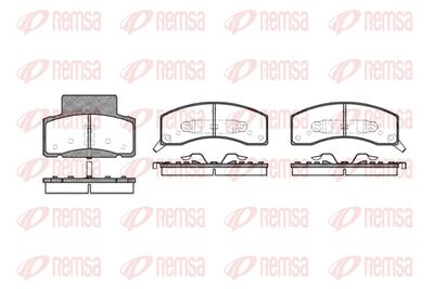 Brake Pad Set, disc brake REMSA 0616.02
