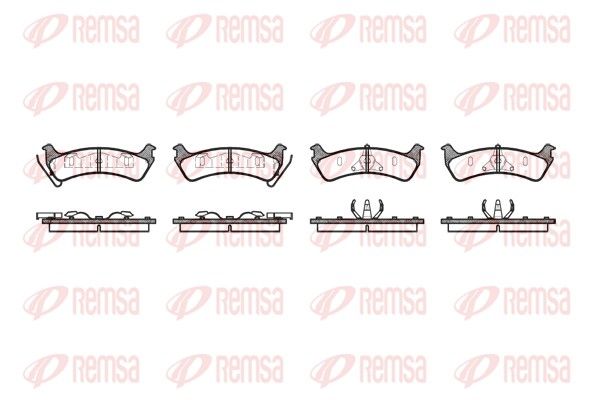 REMSA 0617.00 Brake Pad Set, disc brake