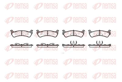 Brake Pad Set, disc brake REMSA 0617.12