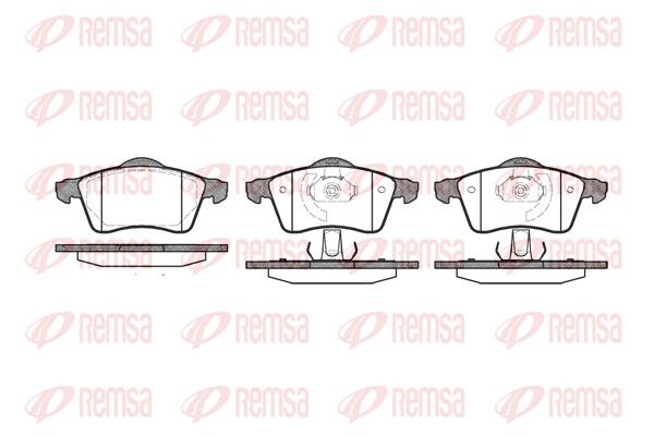 REMSA 0618.00 Brake Pad Set, disc brake