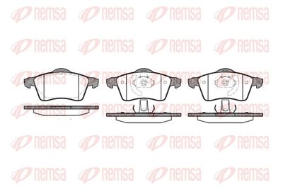 Brake Pad Set, disc brake REMSA 0618.00