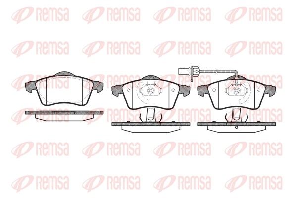 REMSA 0618.01 Brake Pad Set, disc brake