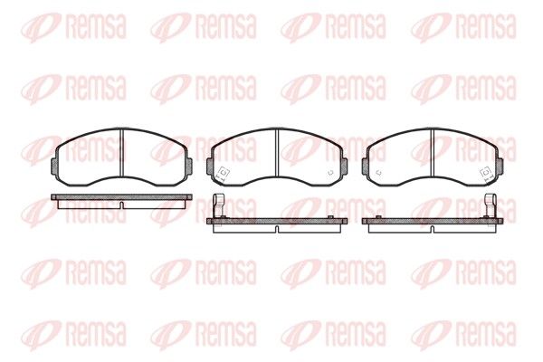 REMSA 0619.02 Brake Pad Set, disc brake