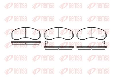 Brake Pad Set, disc brake REMSA 0619.02