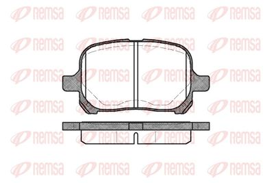 Brake Pad Set, disc brake REMSA 0621.00