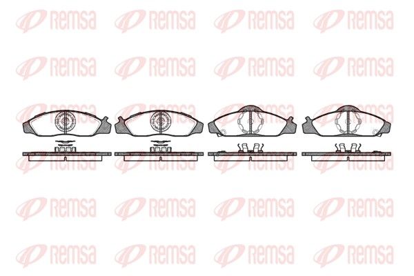 REMSA 0624.12 Brake Pad Set, disc brake