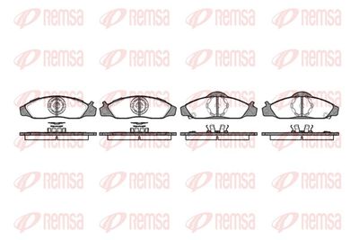 Brake Pad Set, disc brake REMSA 0624.12