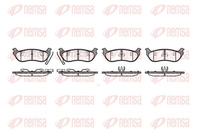 Brake Pad Set, disc brake REMSA 0628.12