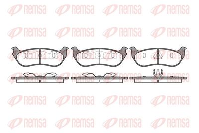Brake Pad Set, disc brake REMSA 0628.75