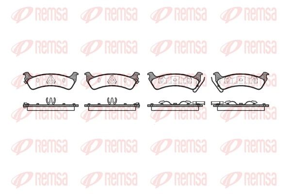 REMSA 0629.02 Brake Pad Set, disc brake