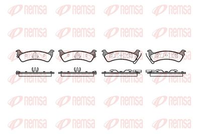 Brake Pad Set, disc brake REMSA 0629.02