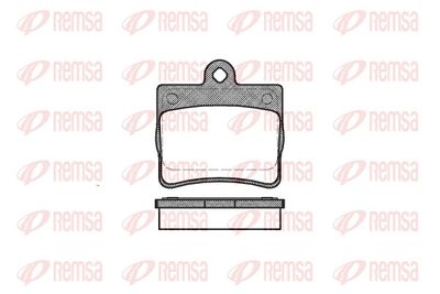 Brake Pad Set, disc brake REMSA 0630.00