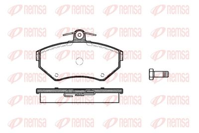 Brake Pad Set, disc brake REMSA 0631.10