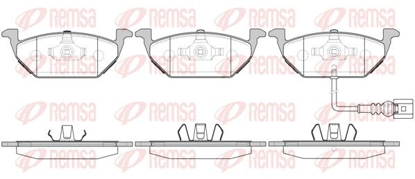 REMSA 0633.31 Brake Pad Set, disc brake