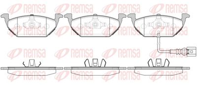 Brake Pad Set, disc brake REMSA 0633.31