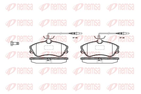 REMSA 0634.04 Brake Pad Set, disc brake