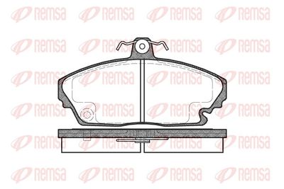 Brake Pad Set, disc brake REMSA 0635.00