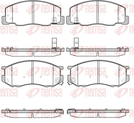 REMSA 0636.04 Brake Pad Set, disc brake