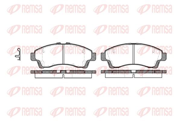 REMSA 0639.02 Brake Pad Set, disc brake