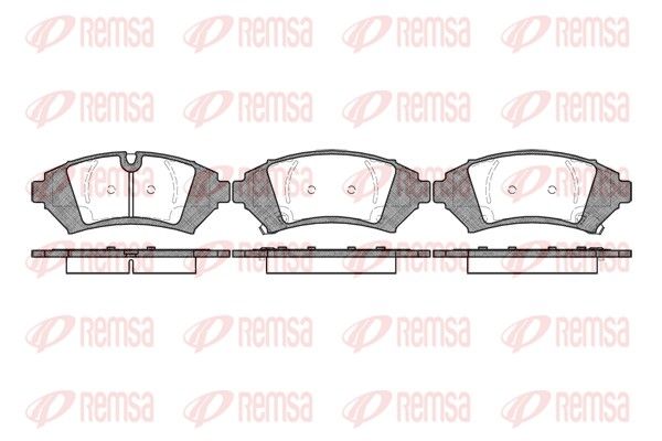 REMSA 0641.12 Brake Pad Set, disc brake