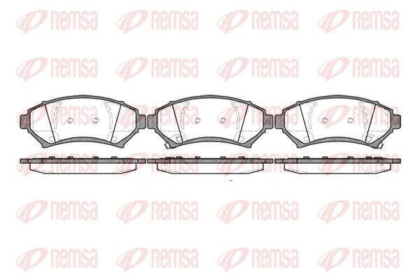 REMSA 0641.02 Brake Pad Set, disc brake