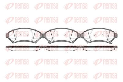 Brake Pad Set, disc brake REMSA 0641.02