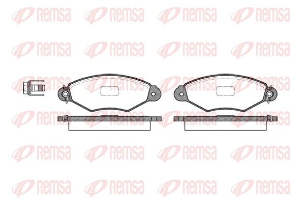 REMSA 0643.00 Brake Pad Set, disc brake