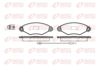 Brake Pad Set, disc brake REMSA 0643.01