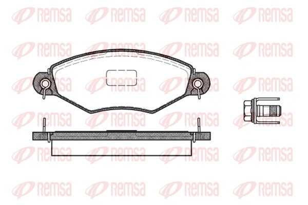 REMSA 0643.10 Brake Pad Set, disc brake