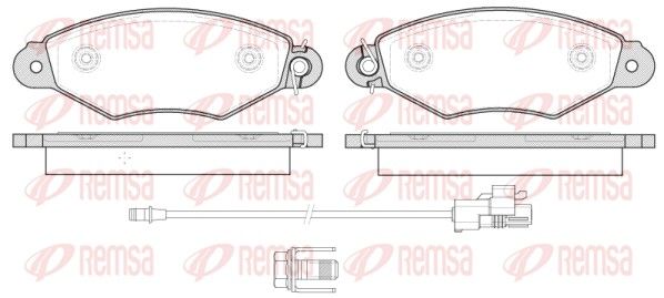 REMSA 0643.30 Brake Pad Set, disc brake