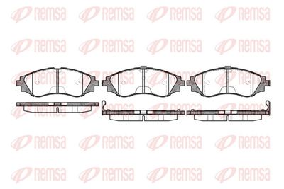 Brake Pad Set, disc brake REMSA 0645.12