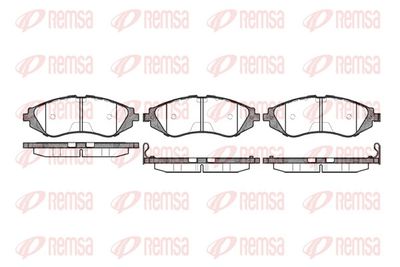 Brake Pad Set, disc brake REMSA 0645.02