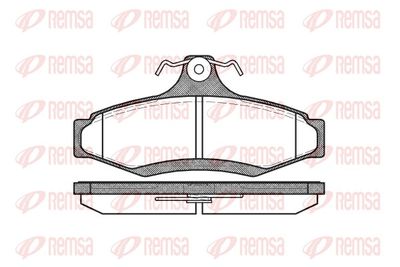 Brake Pad Set, disc brake REMSA 0646.10