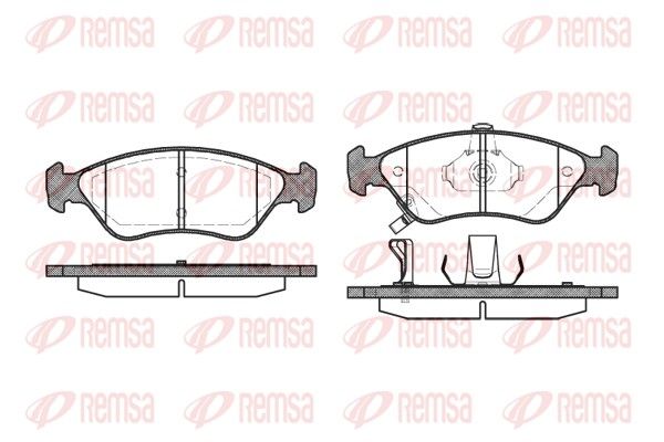 REMSA 0648.02 Brake Pad Set, disc brake