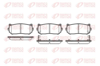 Brake Pad Set, disc brake REMSA 0649.02