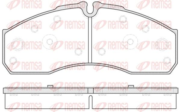 REMSA 0651.30 Brake Pad Set, disc brake