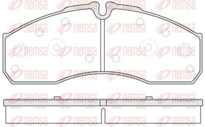 Brake Pad Set, disc brake REMSA 0651.30