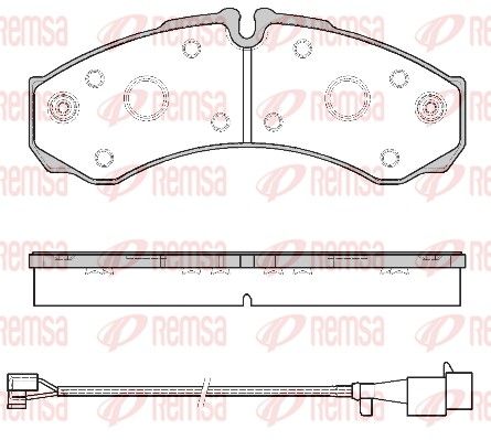 REMSA 0651.52 Brake Pad Set, disc brake