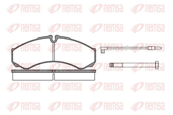 REMSA 0651.02 Brake Pad Set, disc brake