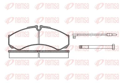 Brake Pad Set, disc brake REMSA 0651.02