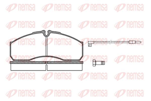 REMSA 0651.12 Brake Pad Set, disc brake