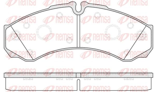 REMSA 0651.20 Brake Pad Set, disc brake