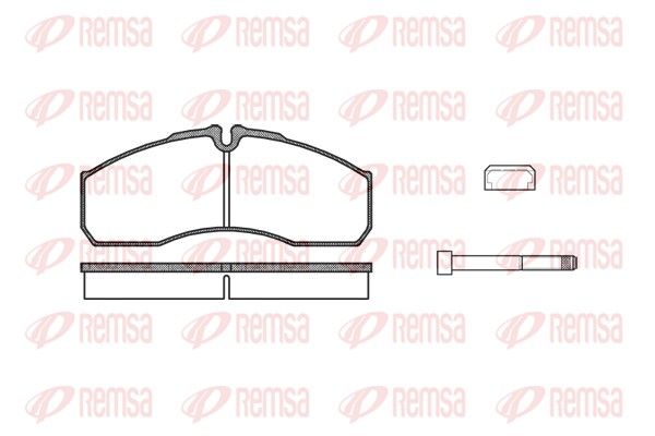 REMSA 0651.86 Brake Pad Set, disc brake