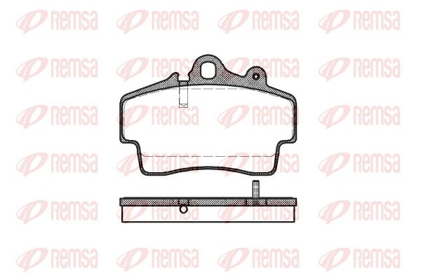 REMSA 0653.00 Brake Pad Set, disc brake