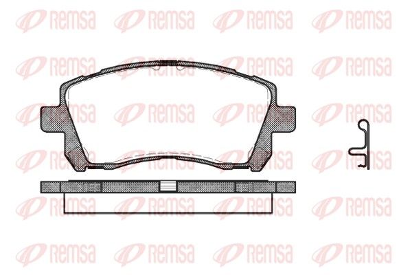 REMSA 0655.02 Brake Pad Set, disc brake